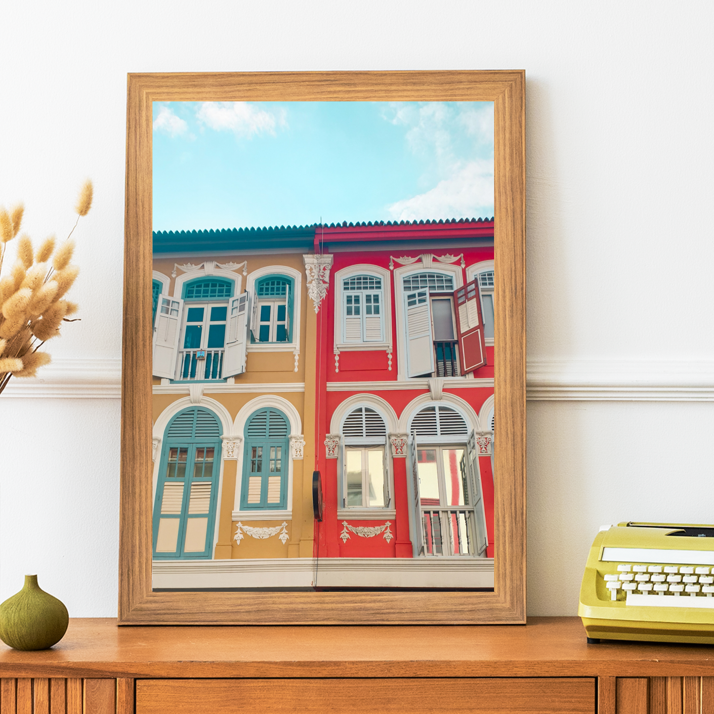 Singapore - Peranakan Houses Print LushLiv