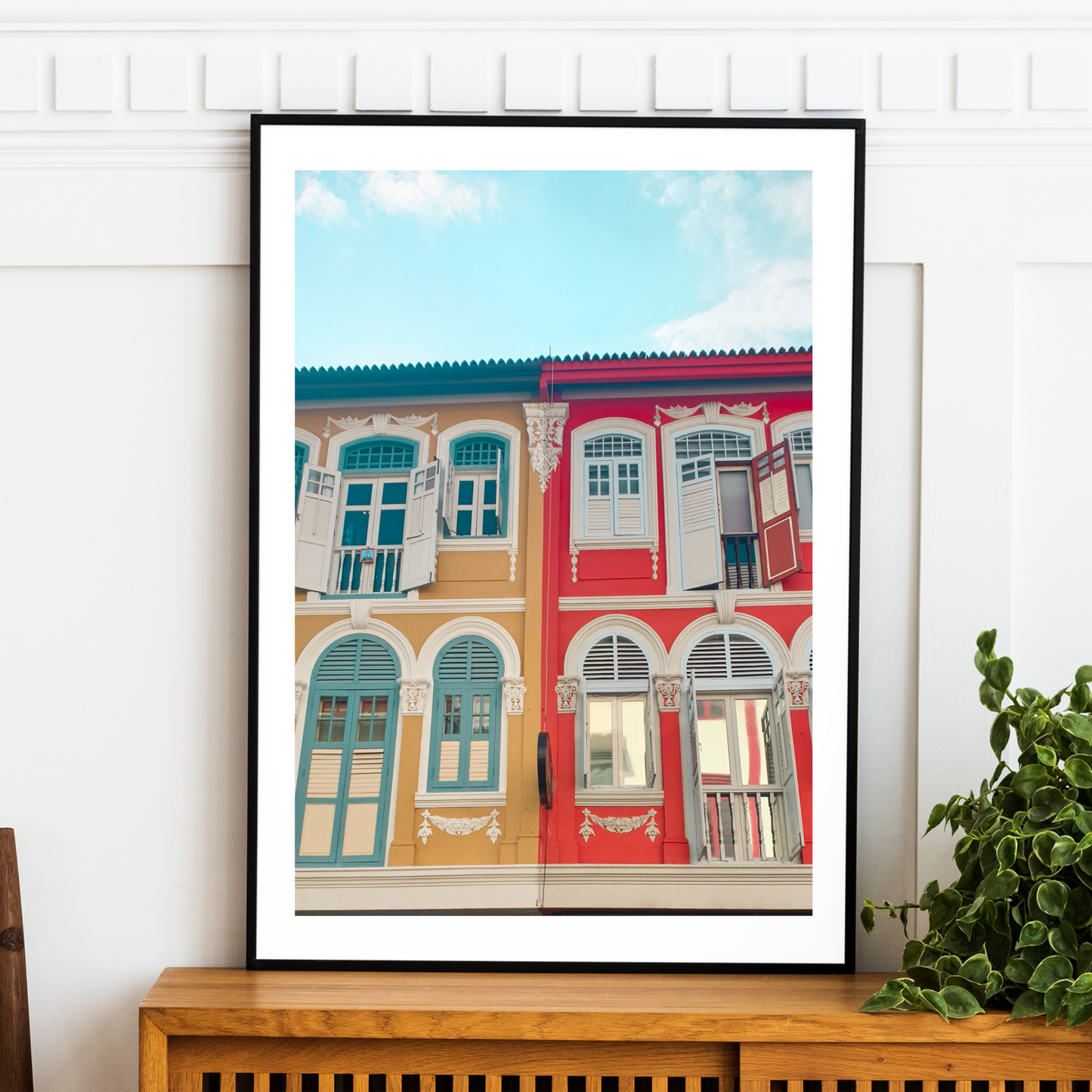 Singapore - Peranakan Houses Print LushLiv